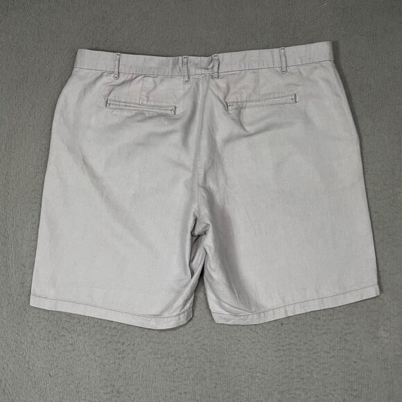 Gap Boyfriend Roll Up Shorts Womens Size 16 Gray Flax Linen Chino Style Shorts - Picture 2 of 9